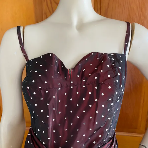 Vintage 50s/60s Full Circle Cocktail Party Dress XS/S - Image 6