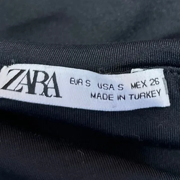 Zara Women's Black Square Neck Stretch Sleeveless Tank Bodysuit Top Size S - Image 4