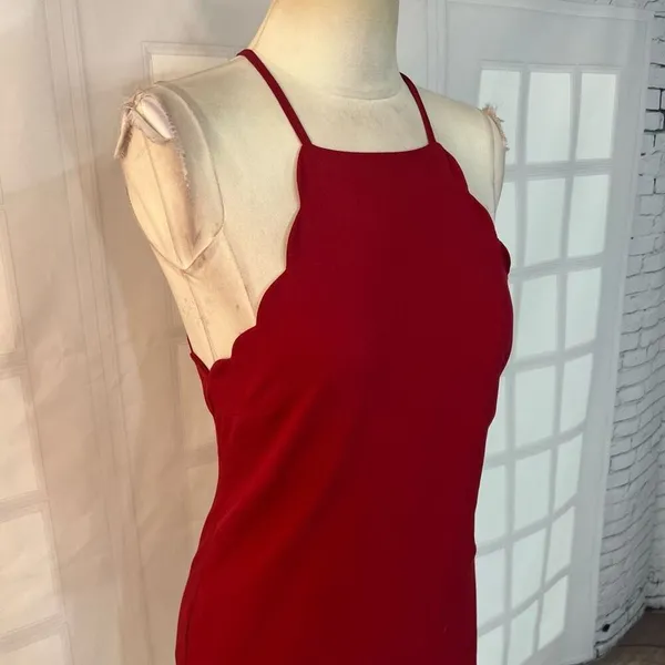 Lulu’s Endlessly Endearing Wine Red mini Dress size small - Image 5