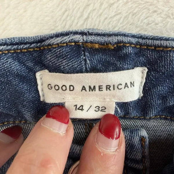 Good American 14 32 Good Legs‎ Skinny Jeans In Indigo Blue High Rise Stretch - Image 7
