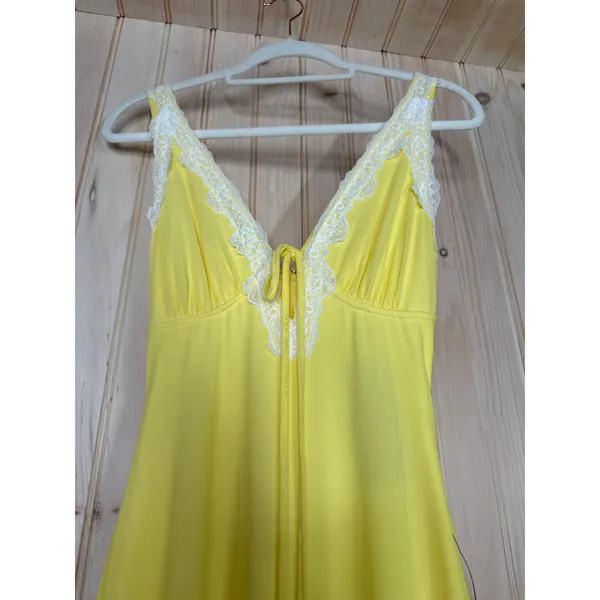 NWT Lulus Ray of Charm Yellow Mesh Lace Sleeveless Midi Dress Romantic Size XS - Image 7