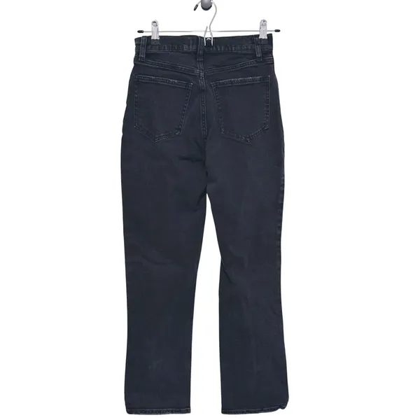 Abercrombie Womens Ankle Straight Ultra High Rise Jeans Size 0 (25) Black Denim - Image 3