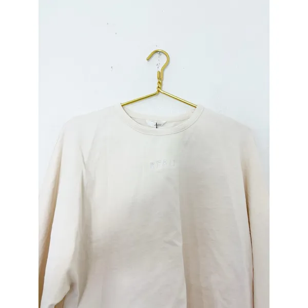 NWT Zara Cape Sleeve Cotton Shirt Size Medium Cream Beau Embroidered 4424/151 - Image 5
