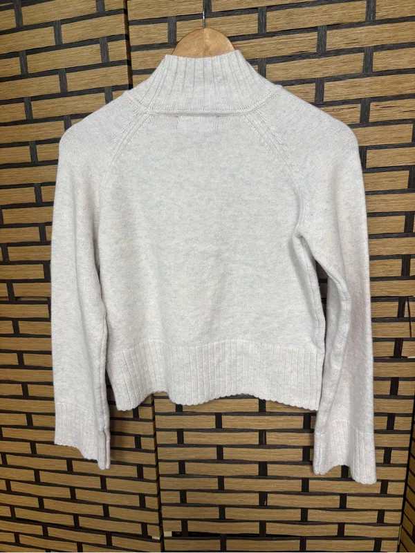 Truth tan/gray mock neck sweater size XS Tan - Image 2