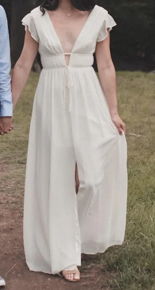 Lulus I’m All Yours Cream Ruffled Maxi Dress - Image 3