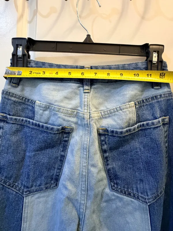 PacSun Two-Tone 90s Boyfriend Jeans Size 26 - Image 4