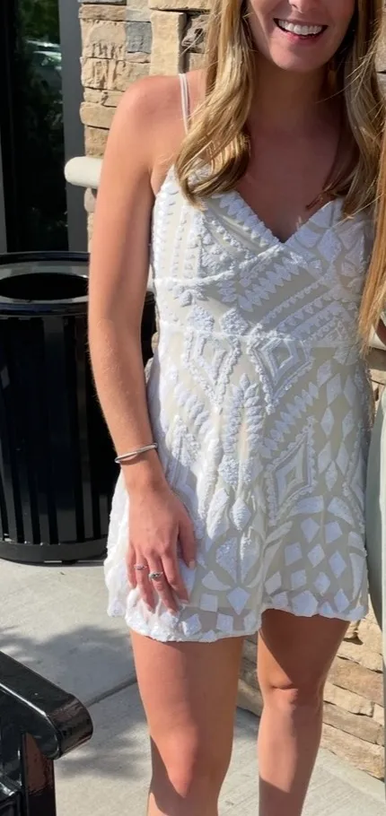 Mini White Dress - Image 2