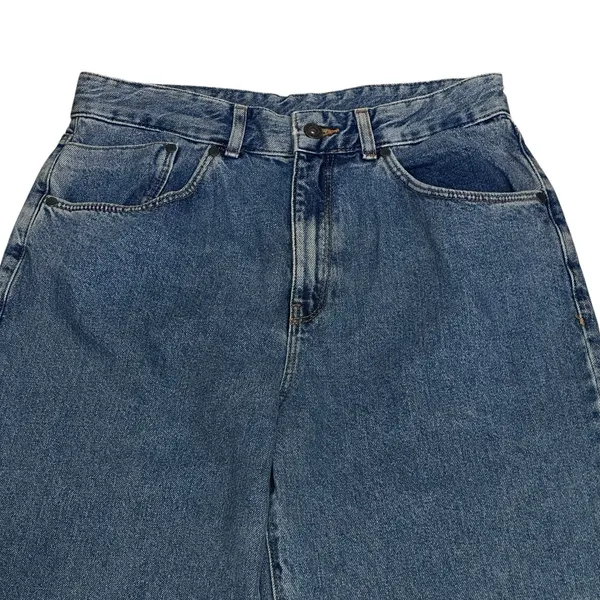 Ragged Jeans Womens‎ Size 32 (30) Cotton Wide Leg Raw Hem Denim Jeans High Rise - Image 2