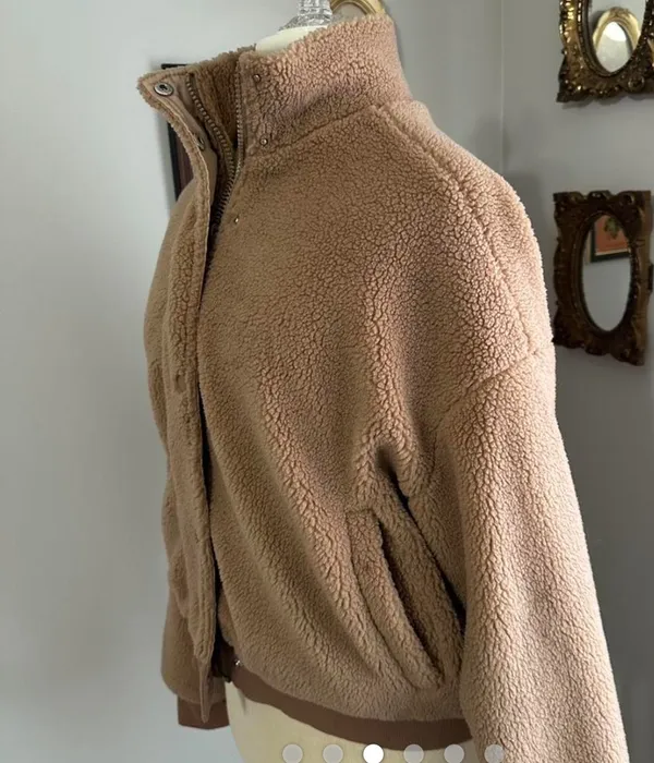 Woman’s Brown Teddy jacket  - Image 2