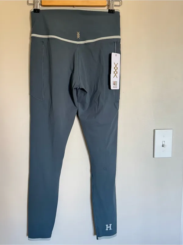 Rhode NWT Instinct Contrast Leggings Blue Granite Harvard Collegiate Logo Size S - Image 7