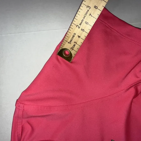 Magnolia Lane Tech Masters‎ Solid Pink Preppy Designer Athletic Polo Golf Shirt - Image 12