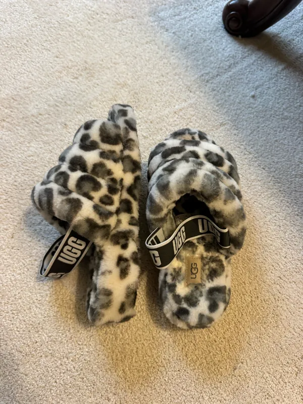 UGG FLUFF YEAH leopard print slippers - Image 7
