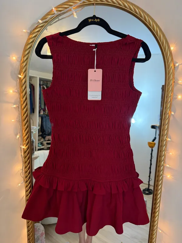 JJ's House NWT Maroon Drop Waist Dress - Image 3