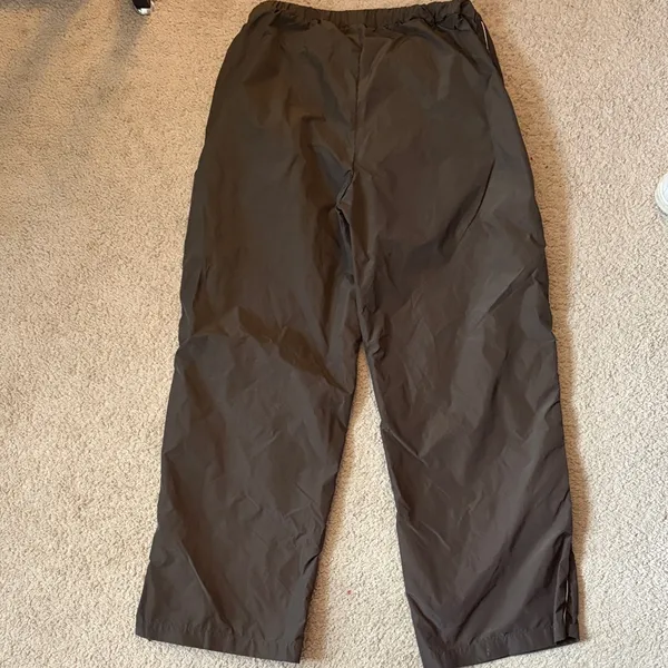 Women’s Gold Hinge Brown Warm Up Track Pants Size Large - Image 6