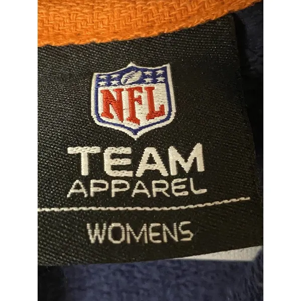 NFL Team‎ Apparel Denver Broncos NFL Women's Full Zip Up Hoodie Sz S (PTP 19") - Image 3