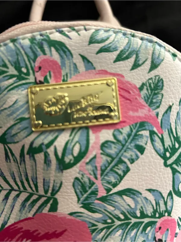 Betsey Johnson Pink Flamingo Print Mini Backpack - Image 7