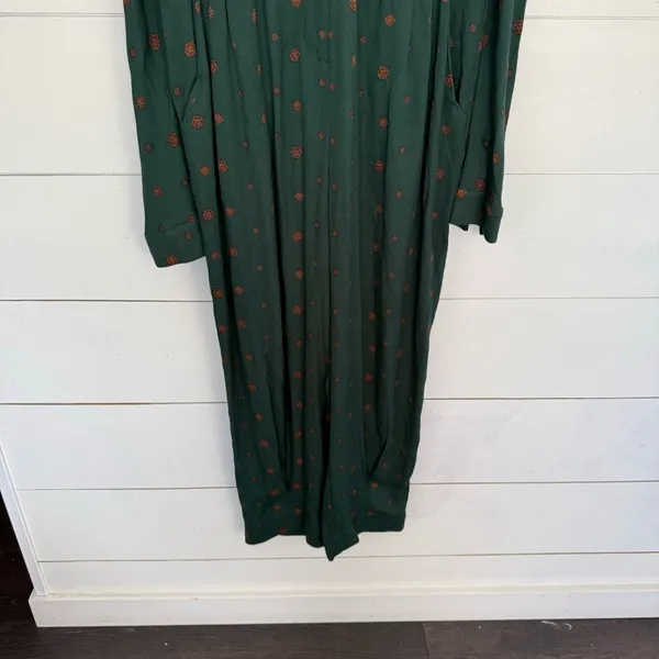 Free People Women’s Large Green Jade Star Eyes Jumpsuit - Image 2