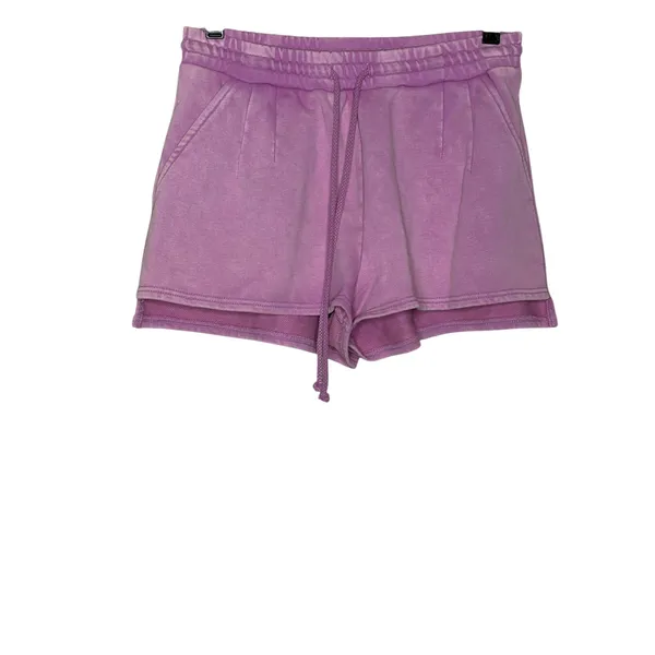 Saltwater Luxe Pink Hoodie Shorts Matching Set Size S Coastal Lounge - Image 4