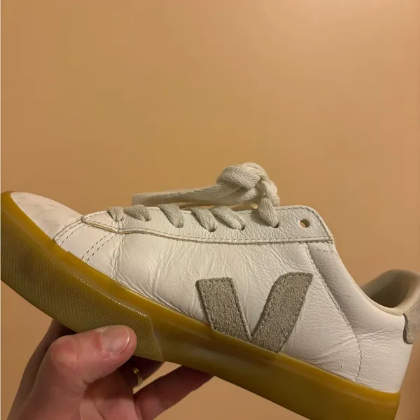 Veja Campo Sneakers in White/Natural - Image 10