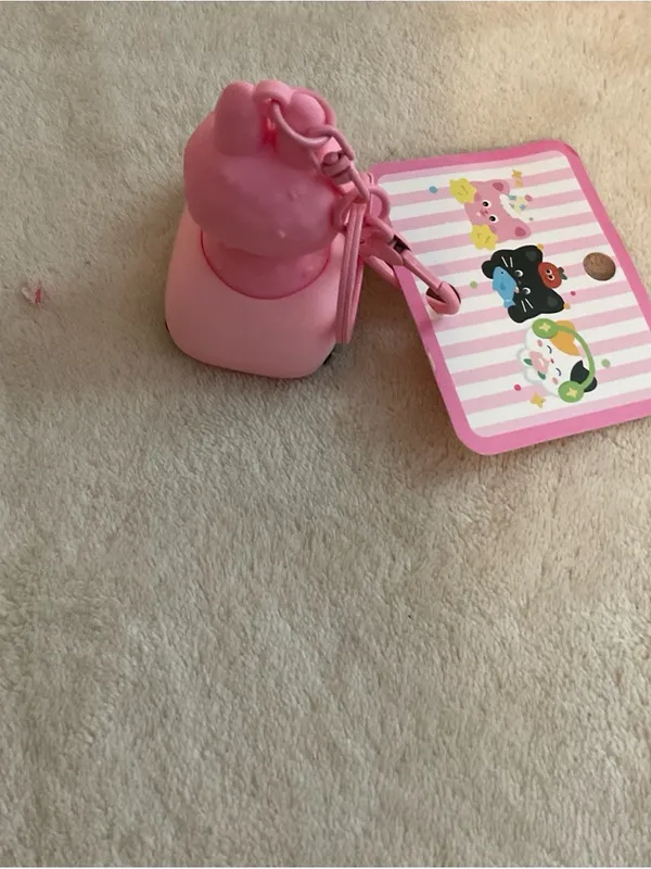 Cute Pink Character Key & Card Holder - Pink - Image 3