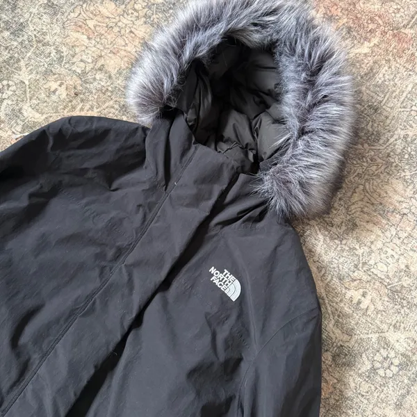 $400 The North Face Womens Arctic Parka Black 550 Down Jacket XL NF0A4R2V - Image 3