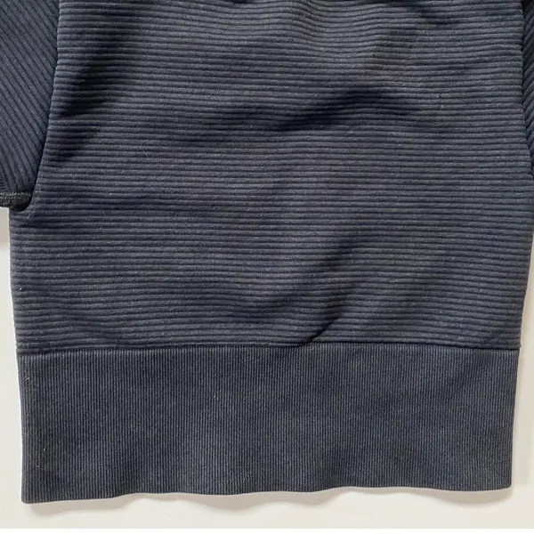 Baby Tee Offline by Aerie Womens XS‎ Black Seamless Ribbed Short Sleeve Crop Top - Image 3
