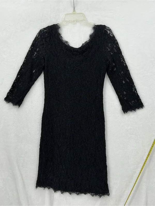 Babaton Black Lace Sleeve Sheath Dress 1164 - Image 3
