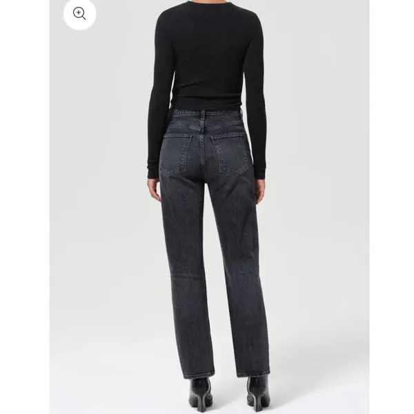 AGOLDE High Rise 90s Pinch Jeans - Black- Size 23 - Image 4