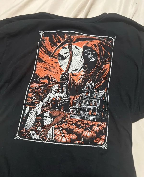 Halloween graphic tee Black Size XL - Image 4