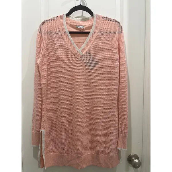 Smart Wool Everyday Exploration Pink Tunic Merino Wool Sweater Sz M - Image 2