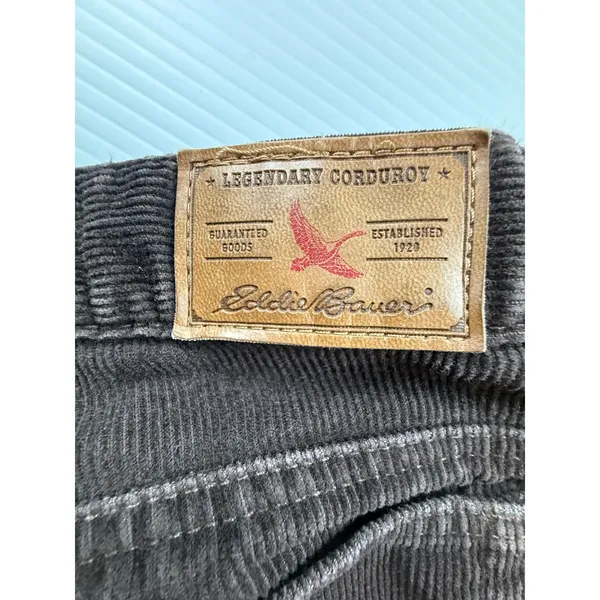Eddie Bauer Legendary Corduroy Pants Brown Boot-Cut Fit Womens Size 8 30x31 - Image 5