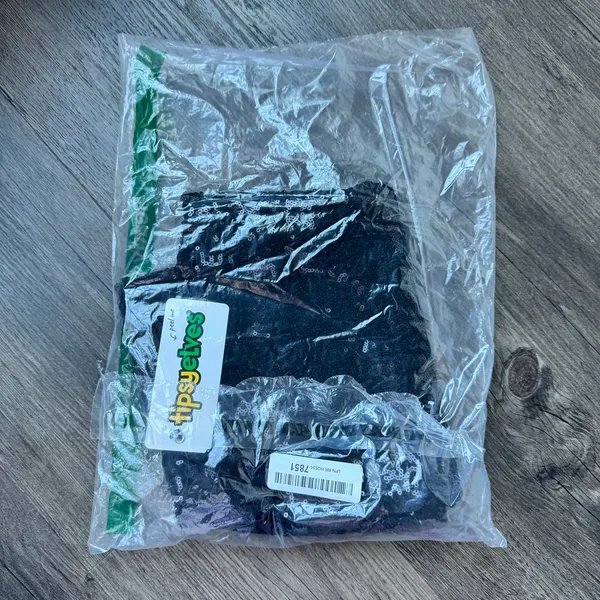 NEW Tipsy Elves Black Sequin Mini Skirt Womens Medium High Waist Holiday Party - Image 5