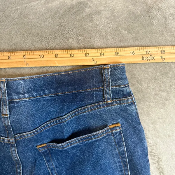Abercrombie & Fitch Curve Love Ultra High Rise Jeans Womens 12 90s Slim Straight - Image 7