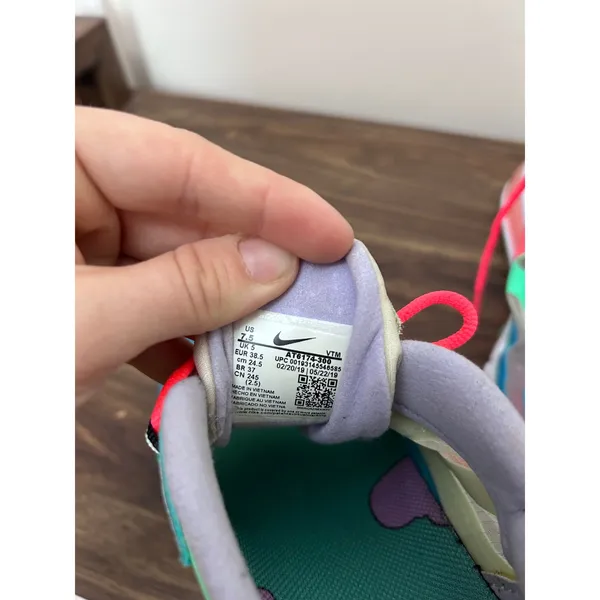 Nike Air Max 270 React Hyper Jade Frosted Spruce Blue Pink AT6174-300 Womens 7.5 - Image 6