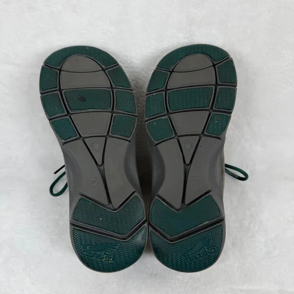 Dansko Honor Womens Suede Walking Shoes Charcoal Grey Teal Lace Up Sneakers‎ 39 - Image 11