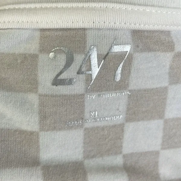 Maurices 24/7 Kennedy Checkered Crew Neck Tee - Image 4