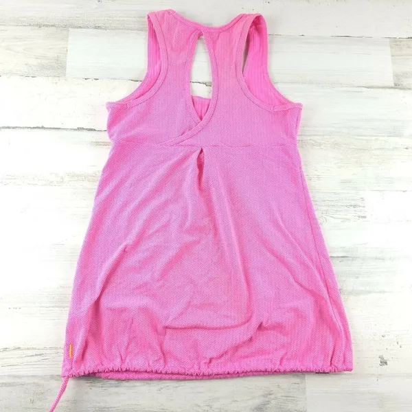 Lucy Tech Racerback Tank Top Women’s Small Pink Keyhole Back Athletic Workout - Image 2