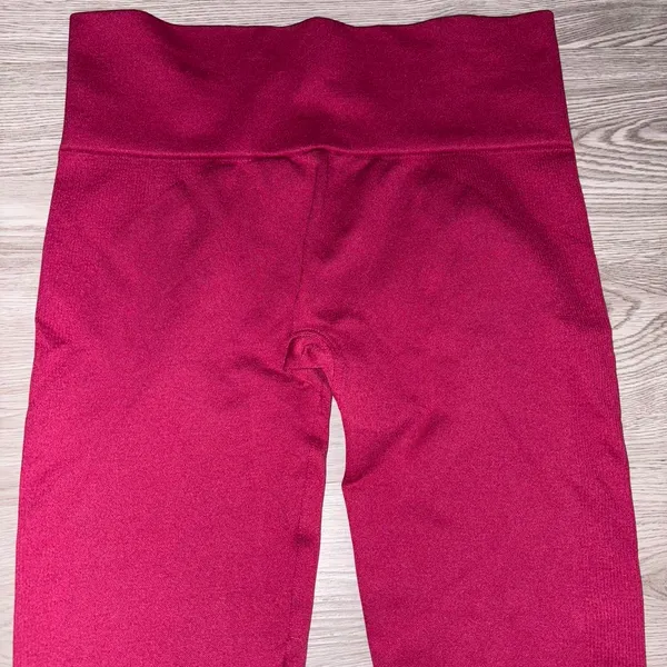 SET Active Dark Pink Ribbed Sculpt-flex Workout Set - Image 8