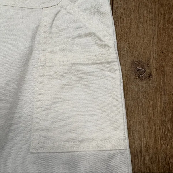 🌟Carhartt🌟 Wip Wide Leg Cotton Stretch Carpenter Pant White Sz 26 - Image 10