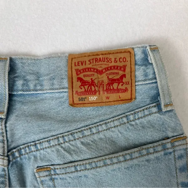 Levi’s 501 150th Anniversary Edition Womens 24 x 30Floral Patch Button Fly Jeans - Image 8