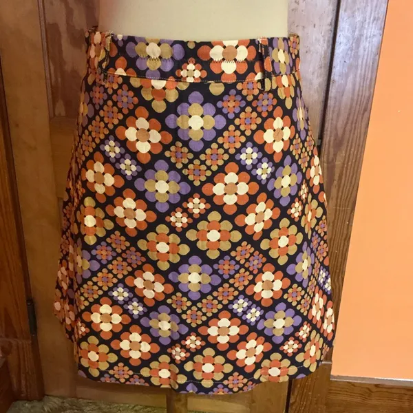 Princess Highway Floral Mini Skirt Size 10 Retro Mod 70s Style - Image 8