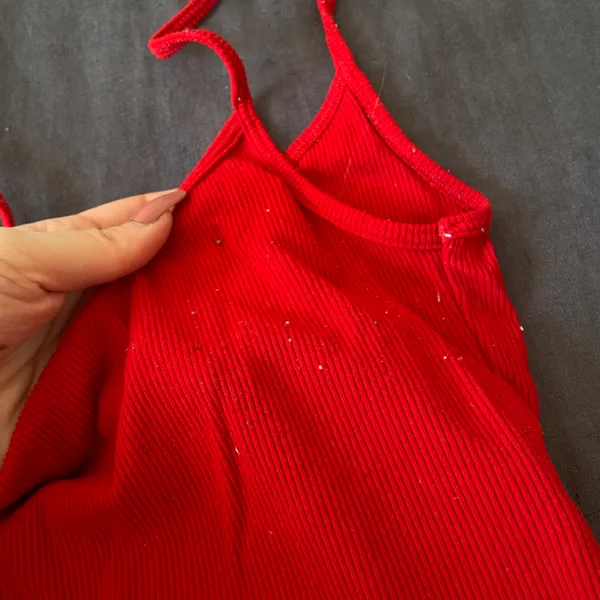Brandy Melville ribbed red tank top - Image 4