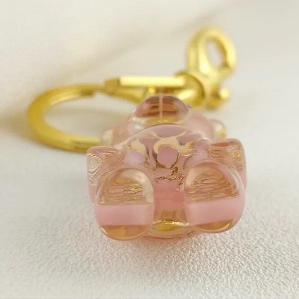 Coach Resin Gummy Bear Bag Charm Gold and Pink. Perfect for Coach Collectors! - Image 6