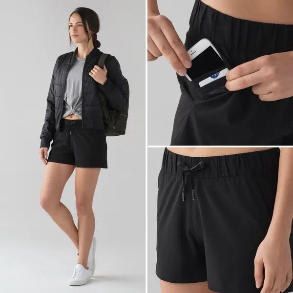 Lululemon On the Fly Short Woven 2.5" in Black Size 10 - Image 5
