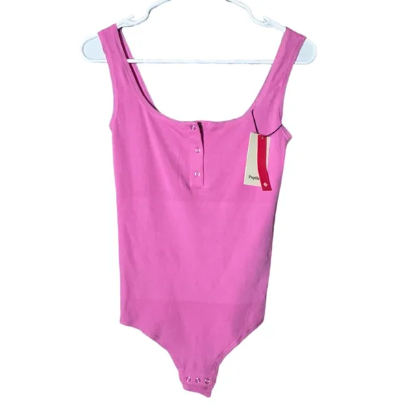 NWT Popilush Tummy‎ Control Henley Button Down Thong Body Suit - XL/XXL - Image 5