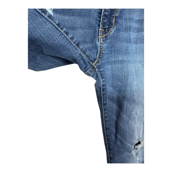 Denizen From Levi's Distressed Jegging Jeans Skinny Fit Blue Stretch Womens 5/27 - Image 3