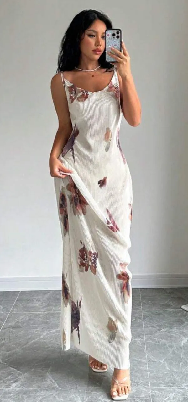SheIn Long White Maxi Dress - Image 5