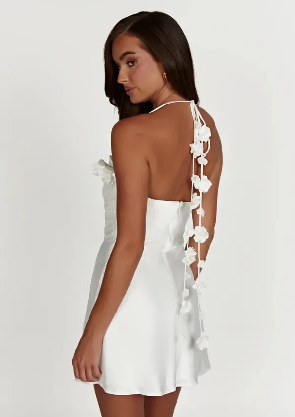 Meshki White Dress - Image 3