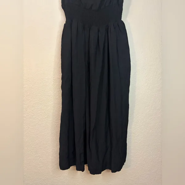 Lulu's Full Heart Black Smocked Midi Dress Size XL - Image 9