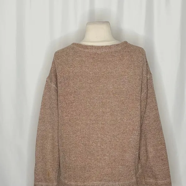 Anthropologie CP SHADES Pam Cotton Wool Sweatshirt Sweater Brown XS Made USA - Image 8